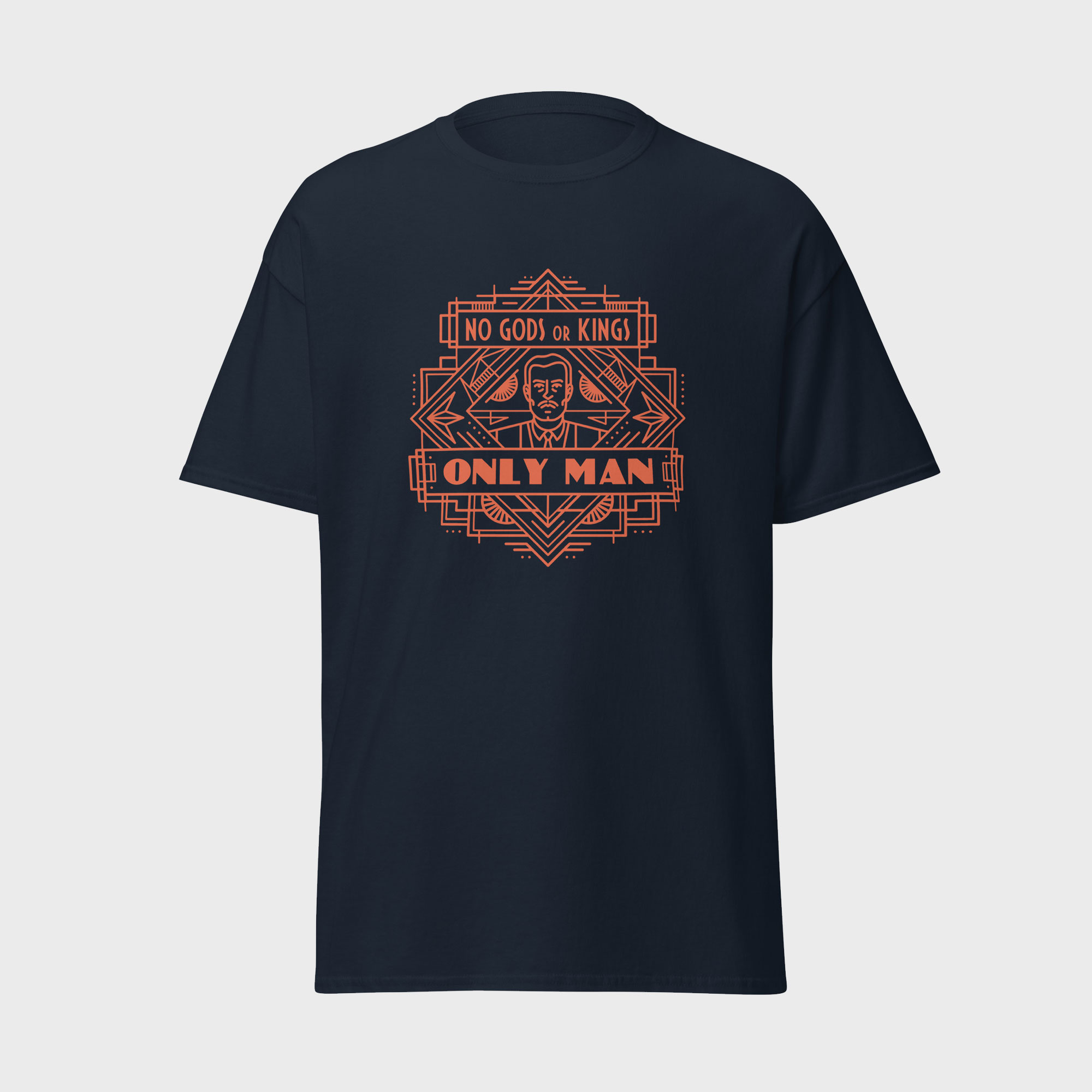 No Gods or Kings, Only Man – Narrative Gaming T-Shirt
